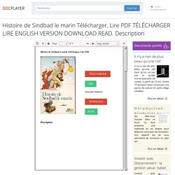 Histoire de Sindbad le marin Télécharger, Lire PDF TÉLÉCHARGER LIRE ENGLISH VERSION DOWNLOAD READ. Description - PDF Téléchargement Gratuit