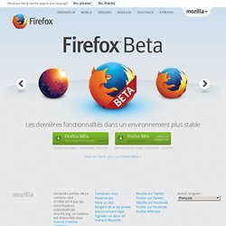 Futures versions de Firefox (beta aurora)
