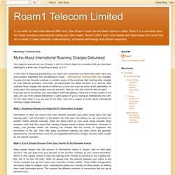 Myths About International Roaming Charges Debunked