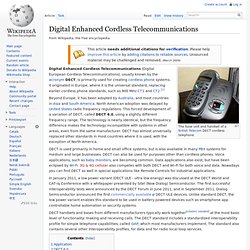 Digital Enhanced Cordless Telecommunications