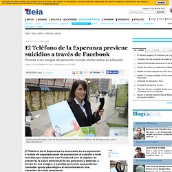 El Teléfono de la Esperanza previene suicidios a través de Facebook
