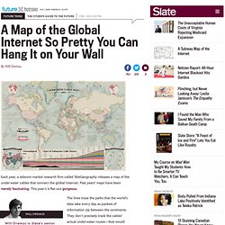 TeleGeography's gorgeous map of the global Internet.