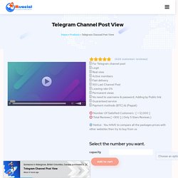 Buy Telegram View Post With Lowest Price