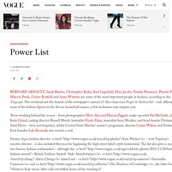 25 Most Powerful People In Fashion - British Vogue