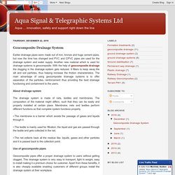 Aqua Signal & Telegraphic Systems Ltd: Geocomposite Drainage System