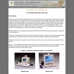 Intro to Telehome Care - Digital Telehealth Inc.