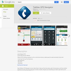TeleNav GPS Navigator - Apps on Android Market
