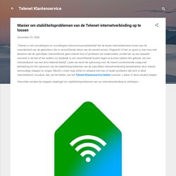 Manier om stabiliteitsproblemen van de Telenet-internetverbinding op te lossen