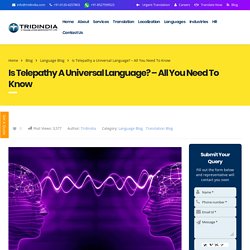 What Research Says About Telepathy Language?