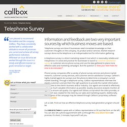 Telephone Survey Lead Generation