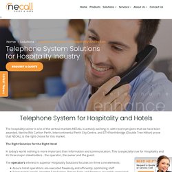 Telephone System for Hospitality & Hotels - Get a Free Quote Today