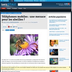 Téléphones mobiles : une menace pour les abeilles ?