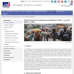 Impact du Téléphone mobile en Haïti. De 6% à 30% d'utilisateurs en 1 an