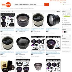 58mm sakar telephoto camera lens at TheFind.com - search, discover and compare prices