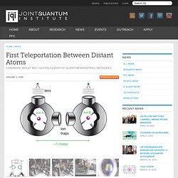 Teleportation Between Atoms