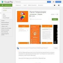 Parrot Teleprompter – Applications sur Google Play