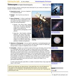 Telescopes for Astrophotography