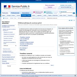 Télétravail dans le secteur privé