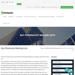 95% Televerified Pharmacist Mailing Lists