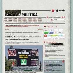 El PVEM y Televisa desafían al INE; mantienen en revistas campañas prohibidas