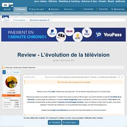 Review - L’évolution de la télévision
