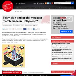 Television and social media: a match made in Hollywood?