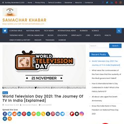 World Television Day 2021: Theme, Facts & History
