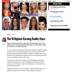 The 10 Highest-Earning Reality Television Stars: Kardashians to Situation