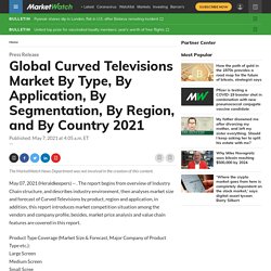 May 2021 Report on Global Curved Televisions Market Overview, Size, Share and Trends 2021-2026
