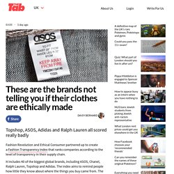These are the brands not telling you if their clothes are ethically made