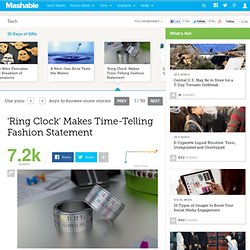 'Ring Clock' Makes Time-Telling Fashion Statement