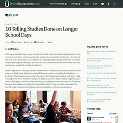 10 Telling Studies Done on Longer School Days