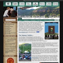 39th Telluride Bluegrass Festival