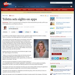 Telstra sets sights on apps