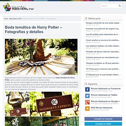 Boda temática de Harry Potter – Fotografías y detalles: Rincón Abstracto