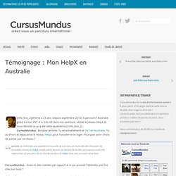 Témoignage : Mon HelpX en Australie - CursusMundus.com