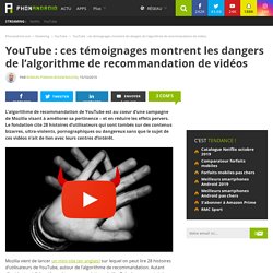YouTube : ces témoignages montrent les dangers de l'algorithme de recommandation de vidéos