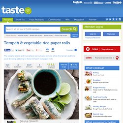 Tempeh & Vegetable Rice Paper Rolls Recipe