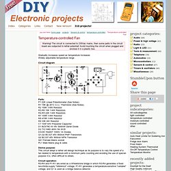Temperature-controlled Fan - circuit diagrams, schematics, electronic projects