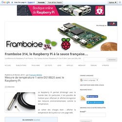 Mesure de température 1-wire DS18B20 avec le Raspberry Pi