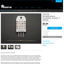 DHT22 temperature-humidity sensor + extras ID: 385 - $9.95