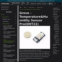 Grove - Temperature and Humidity Sensor Pro - Seeed Wiki