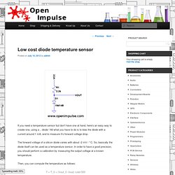 Low cost diode temperature sensor