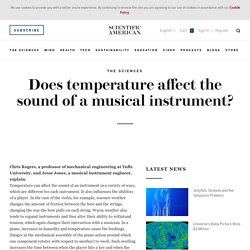 Does temperature affect the sound of a musical instrument?