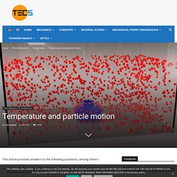 Temperature and particle motion - tec-science