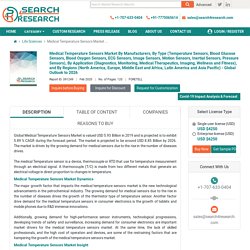 Medical Temperature Sensors Market Outlook to 2026 - Search4Research