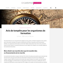 Avis de tempête pour les organismes de formation - Le blog de C-Campus