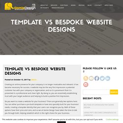 Template vs Bespoke Website Designs
