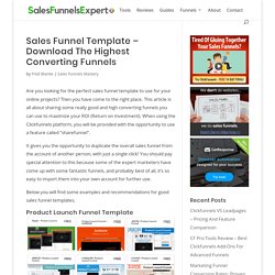 Sales Funnel Template - Download The Highest Converting Funnels