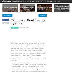Template: Goal Setting Toolkit